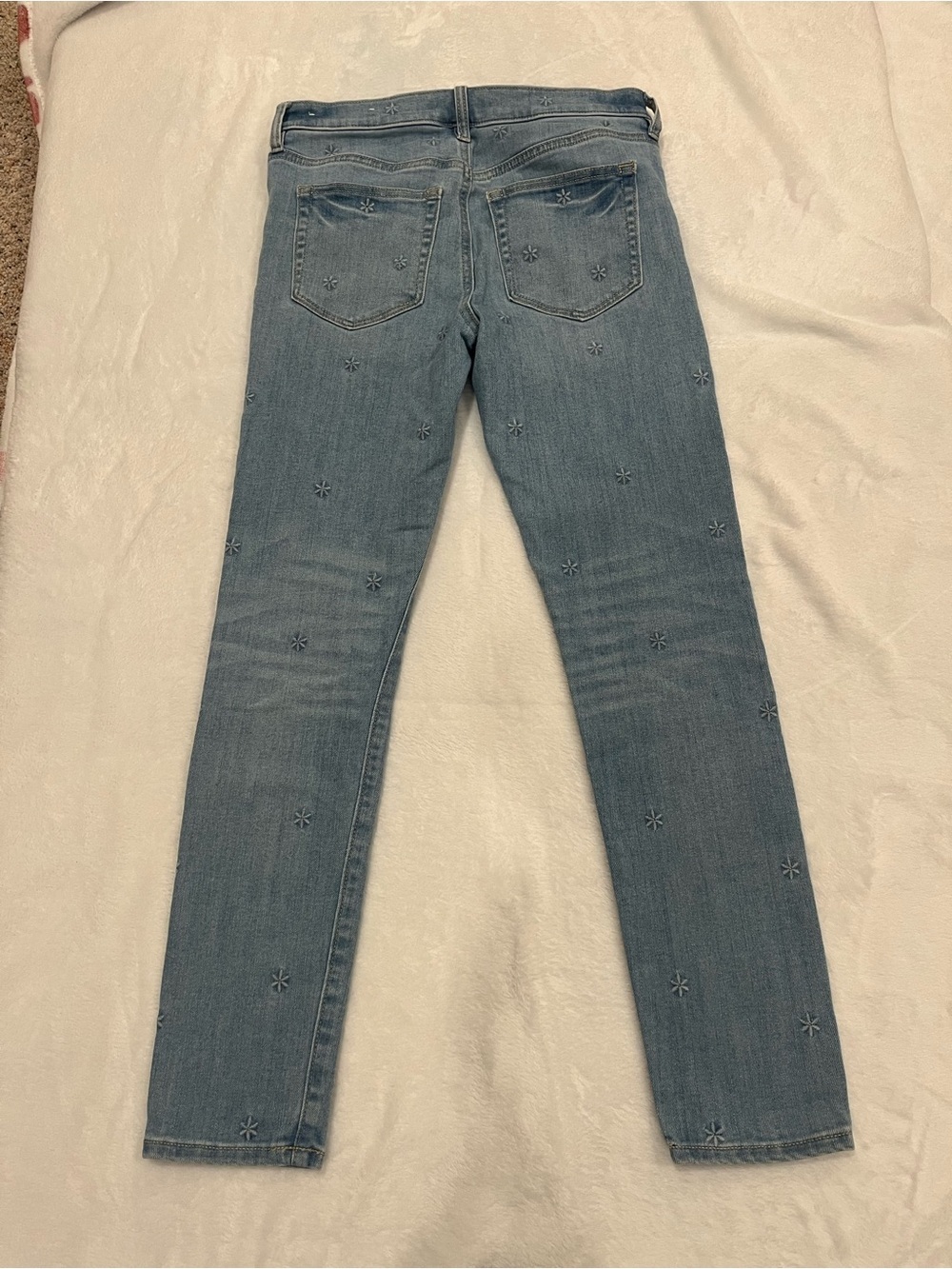 LOFT Modern Skinny Embroidered Jeans - Size 27/4 - Picture 3 of 10